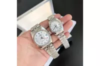 Couple Watches Rolex Datejust 36/28mm SS/SS Jub Sliver/Dia - view 1