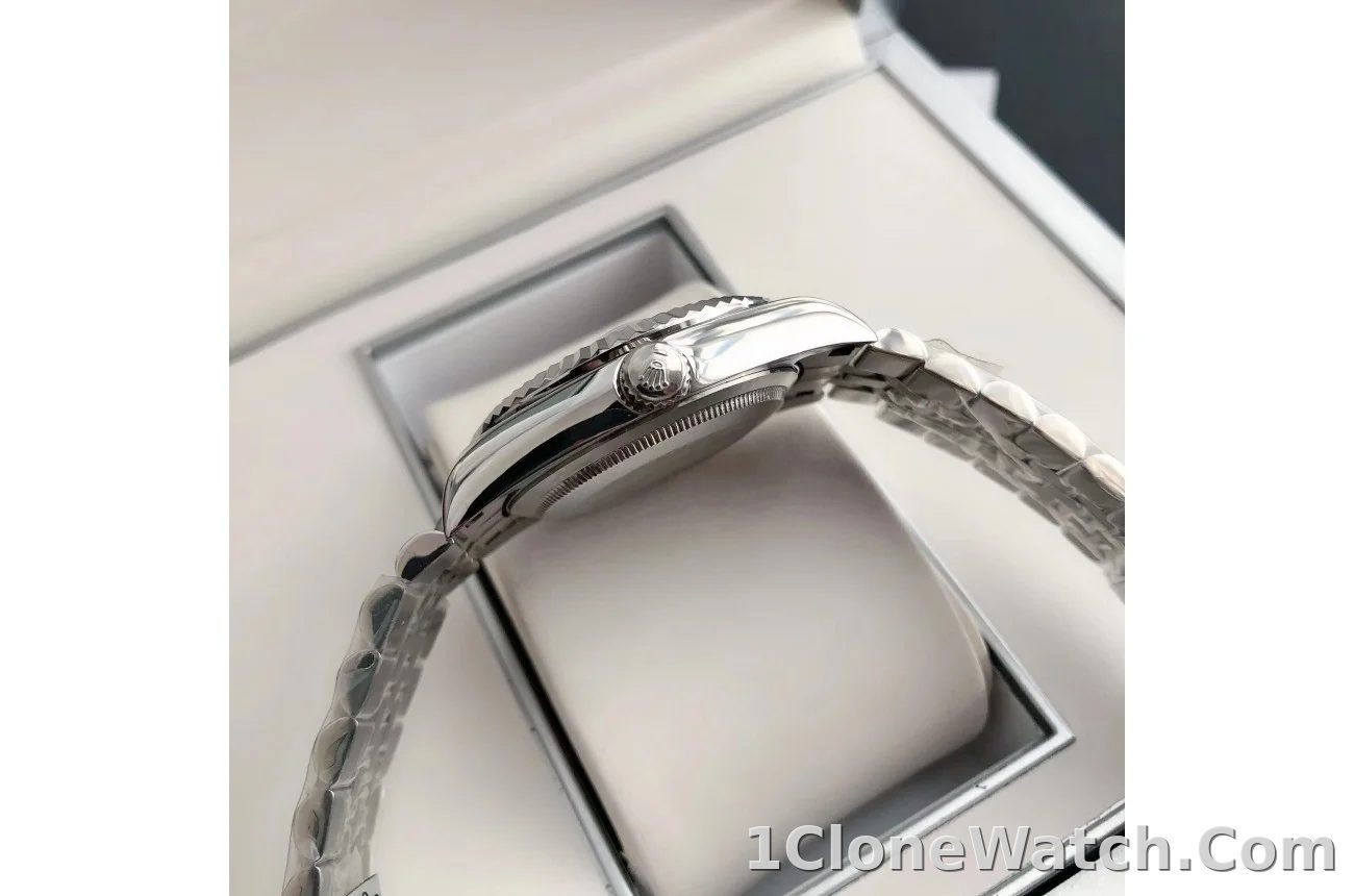 Couple Watches Rolex Datejust 36/28mm SS/SS Jub Grey/Rmn - detail