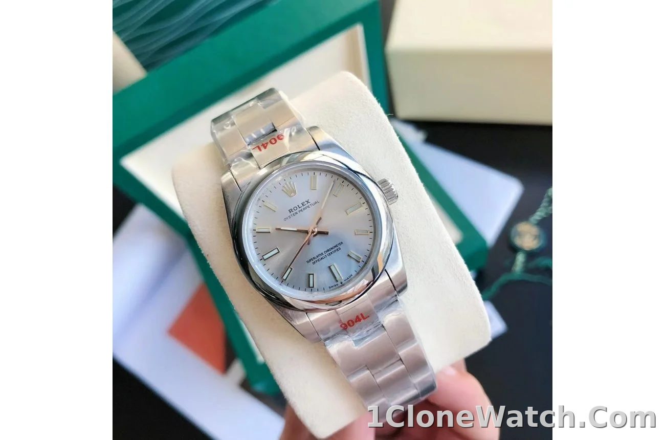 Couple Watches Rolex Oyster Perpetual 31/41mm SS/SS Sliver/Stk - detail