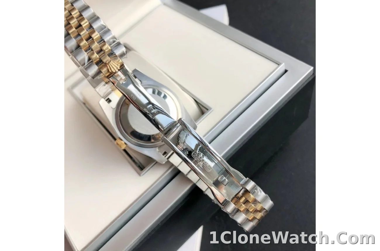 Couple Watches Rolex Datejust 36/28mm RG/SS Jub Green/Dial - detail