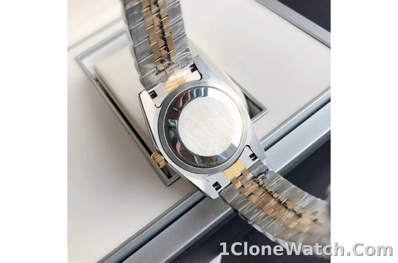 Couple Watches Rolex Datejust 36/28mm RG/SS Jub Green/Dial - detail