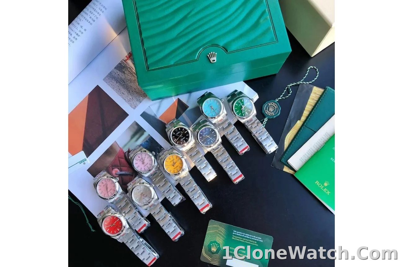 Couple Watches Rolex Oyster Perpetual 31/41mm SS/SS Tiffany Blue/Stk - detail