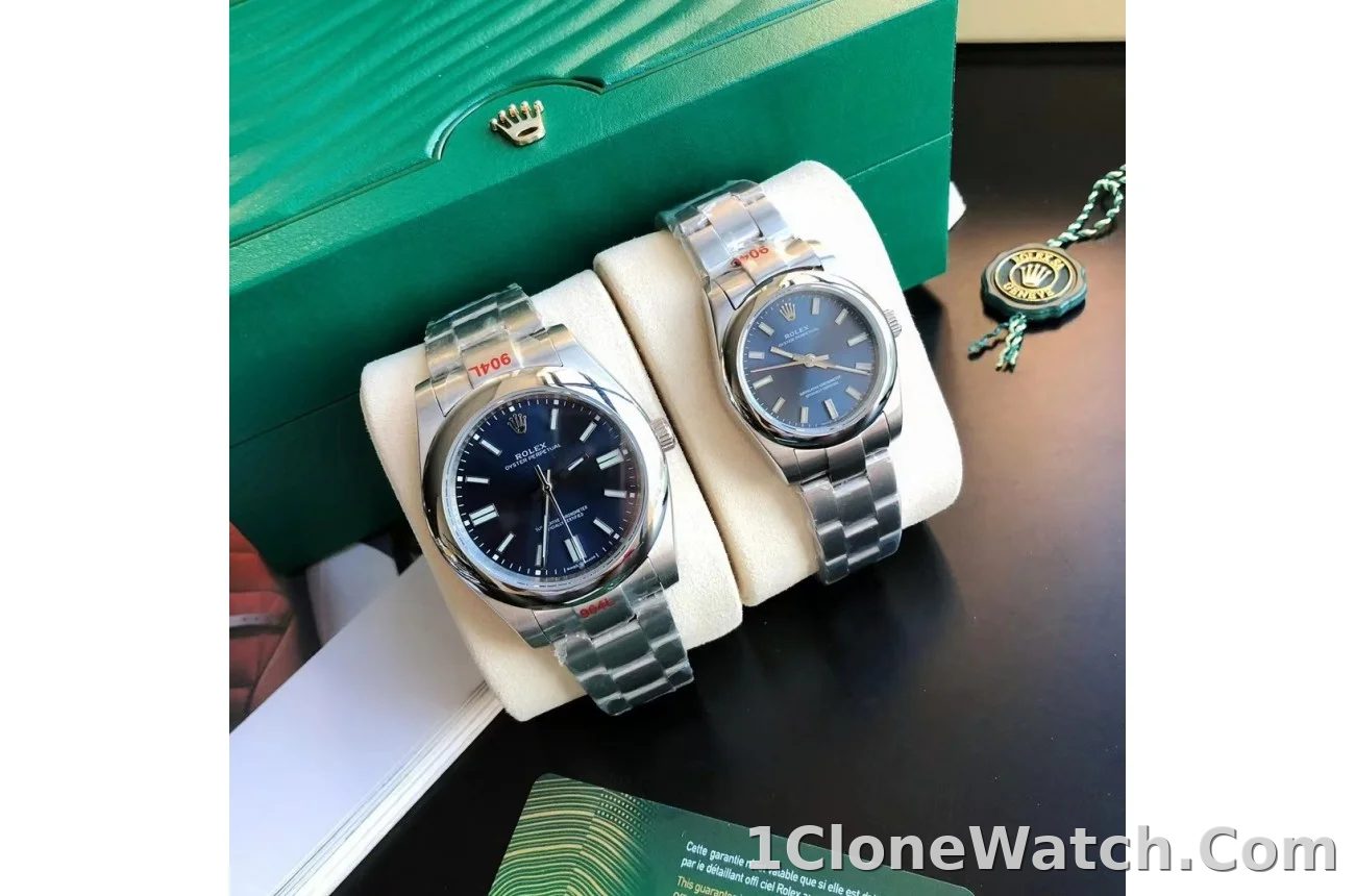 Couple Watches Rolex Oyster Perpetual 31/41mm SS/SS Blue/Stk