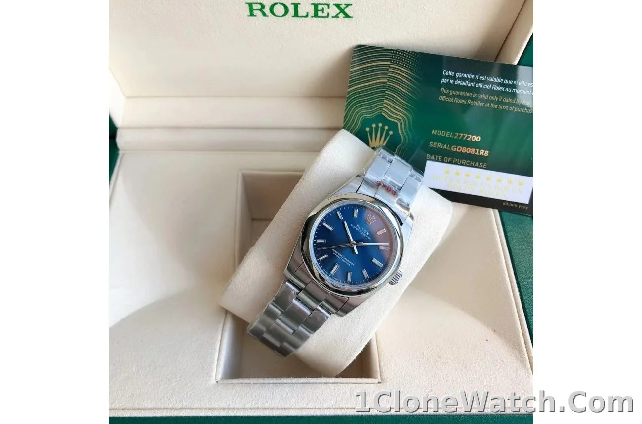 Couple Watches Rolex Oyster Perpetual 31/41mm SS/SS Blue/Stk - detail