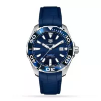 TAG Heuer Aquaracer Men Automatic Blue Rubber Watch WAY201P.FT6178 - view 1