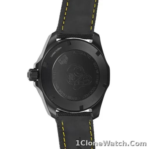 TAG Heuer Aquaracer Men Automatic Grey Fabric Watch WBD218B.FC6446 - detail