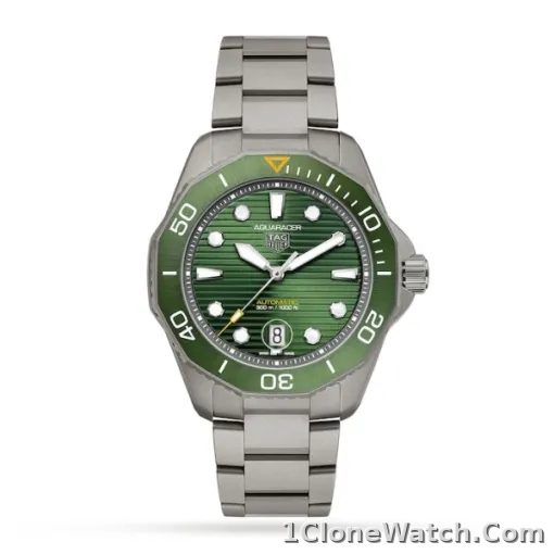 TAG Heuer Aquaracer Men Automatic Green Titanium Watch WBP208B.BF0631