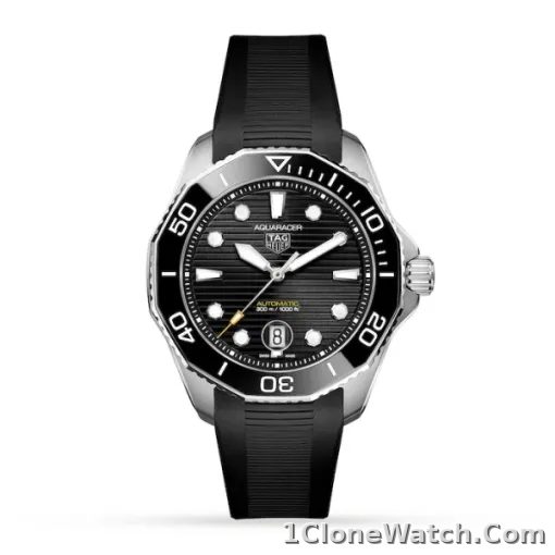 TAG Heuer Aquaracer Men Automatic Black Rubber Watch WBP201A.FT6197