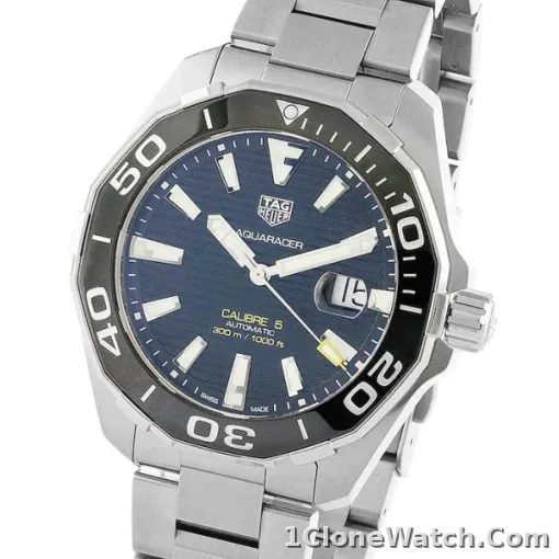 TAG Heuer Aquaracer Men Automatic Black Stainless Steel Watch WAY201A.BA0927 - detail