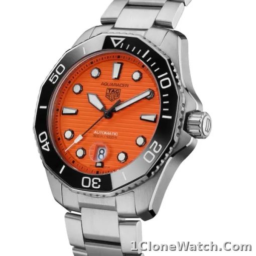TAG Heuer Aquaracer Men Automatic Orange Stainless Steel Watch WBP201F.BA0632 - detail