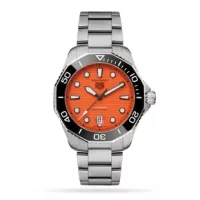TAG Heuer Aquaracer Men Automatic Orange Stainless Steel Watch WBP201F.BA0632 - view 1