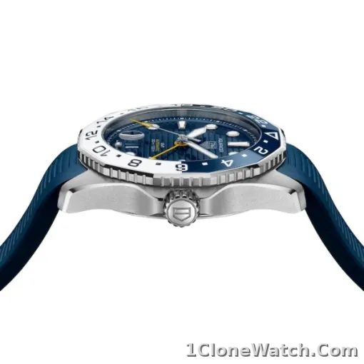TAG Heuer Aquaracer Men Automatic Blue Rubber Watch WBP2010.FT6198 - detail