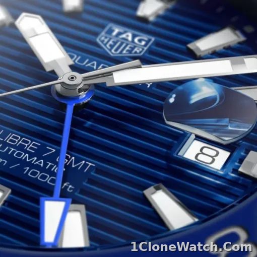 TAG Heuer Aquaracer Men Automatic Blue Stainless Steel Watch WAY201T.BA0927 - detail