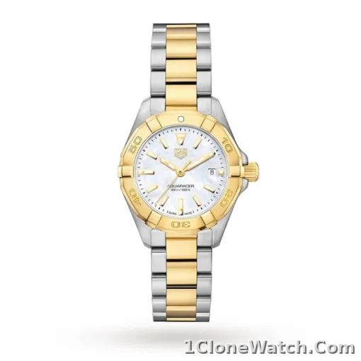 TAG Heuer Aquaracer Women Quartz Mother of Pearl Bicoloured Watch WBD1420.BB0321