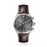 TAG Heuer Carrera Men Automatic Grey Alligator Watch CBN2012.FC6483 - view 1