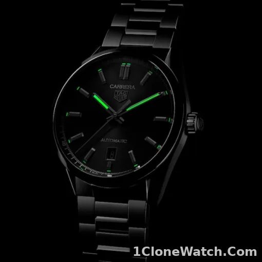 TAG Heuer Carrera Men Automatic Black Stainless Steel Watch WBN2110.BA0639 - detail