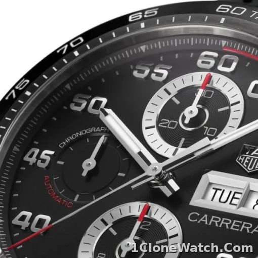 TAG Heuer Carrera Men Automatic Black Rubber Watch CBN2A1AA.FT6228 - detail