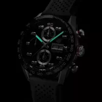 TAG Heuer Carrera Men Automatic Black Rubber Watch CBN2A1AA.FT6228 - view 6
