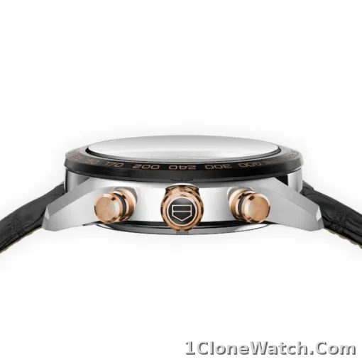 TAG Heuer Carrera Men Automatic Black Alligator Watch CBN2A5A.FC6481 - detail