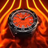 TAG Heuer Formula 1 Men Quartz Orange Canvas Watch WAZ101A.FC8305 - view 6