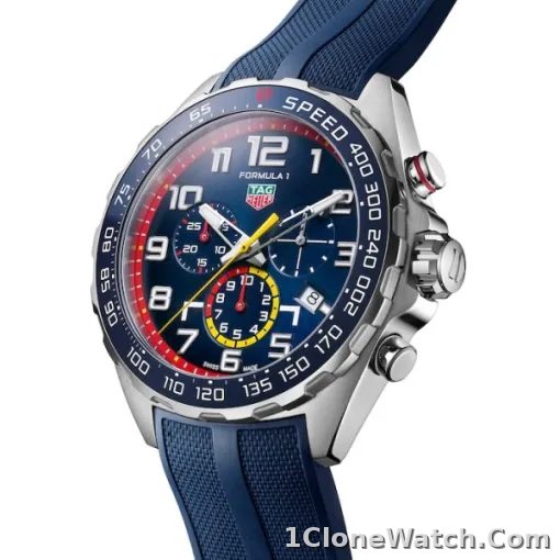 TAG Heuer Formula 1 Men Quartz Blue Rubber Watch CAZ101AL.FT8052 - detail