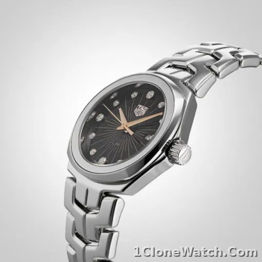 TAG Heuer Link Women Quartz Black Stainless Steel Watch WBC131F.BA0649 - detail