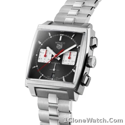 TAG Heuer Monaco Men Automatic Black Stainless Steel Watch CBL2113.BA0644 - detail