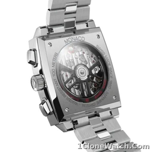 TAG Heuer Monaco Men Automatic Black Stainless Steel Watch CBL2113.BA0644 - detail