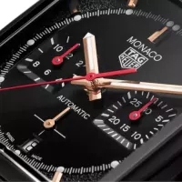 TAG Heuer Monaco Men Automatic Black Alligator Watch CBL2180.FC6497 - view 3
