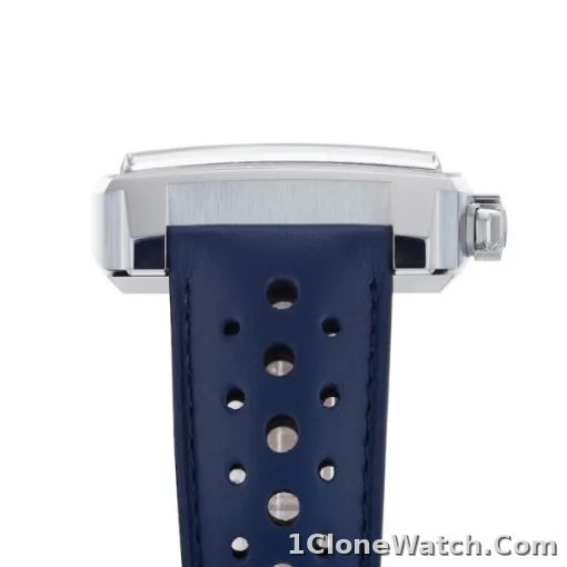TAG Heuer Monaco Men Automatic Blue Leather Watch CBL2115.FC6494 - detail