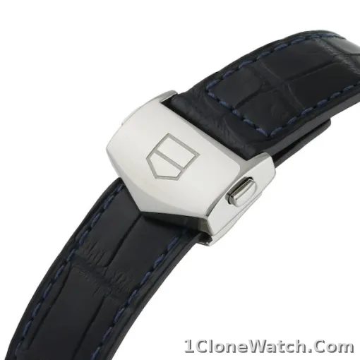 TAG Heuer Monaco Men Automatic Blue Leather Watch CAW2111.FC6183 - detail