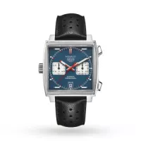 TAG Heuer Monaco Men Automatic Blue Leather Watch CAW211P.FC6356 - view 1