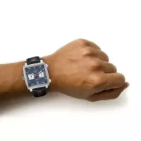 TAG Heuer Monaco Men Automatic Blue Leather Watch CAW211P.FC6356 - view 3