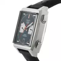 TAG Heuer Monaco Men Automatic Blue Leather Watch CAW211P.FC6356 - view 4