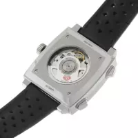 TAG Heuer Monaco Men Automatic Blue Leather Watch CAW211P.FC6356 - view 7